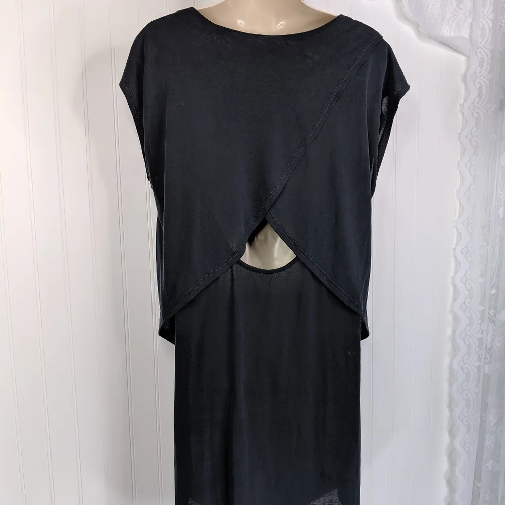 TROUVE Cape Open Back Modal Blend Dress Sz M - Picture 8 of 14